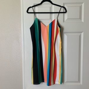 Zaful stripped colorful dress